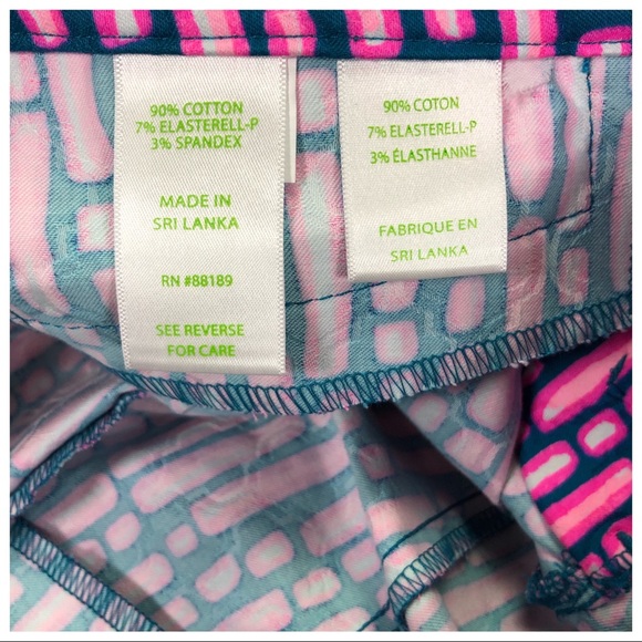 NEW Lilly Pulitzer Size 00 Mandevilla Pink Slathouse Kelly Pants - Picture 4 of 4